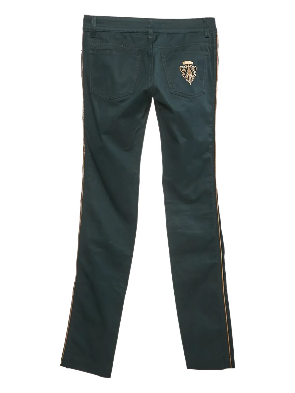 Gucci Pre-Owned Gestreepte straight broek - Zwart