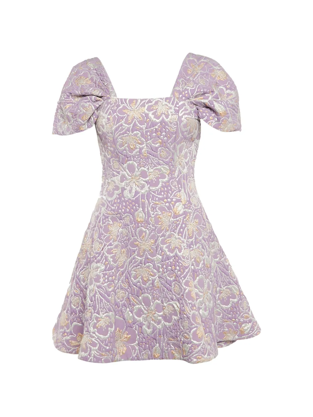 ROTATE BIRGER CHRISTENSEN Abito corto a fiori jacquard - Viola