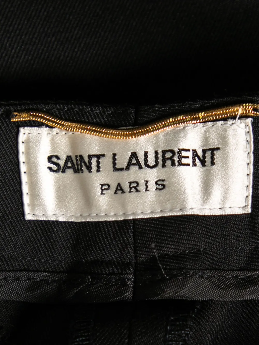 Pre-owned Saint Laurent Straight-leg Trousers In Black