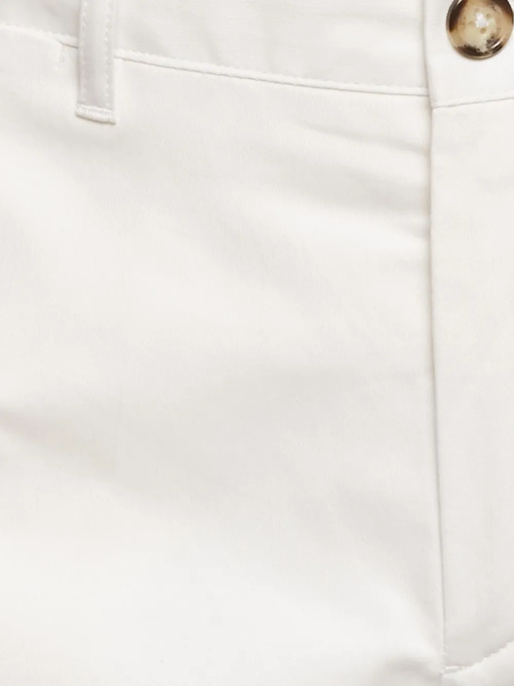 Pre-owned Prada Cotton Trousers In White