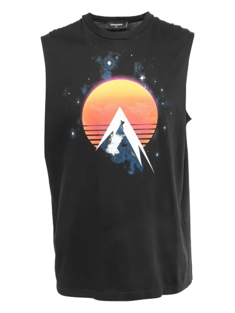 DSQUARED2 graphic-print tank top