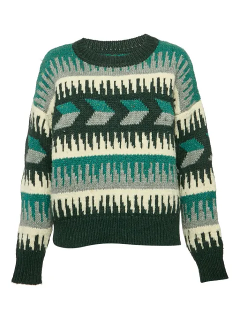 MARANT ÉTOILE Sienna geometric-intarsia wool sweater
