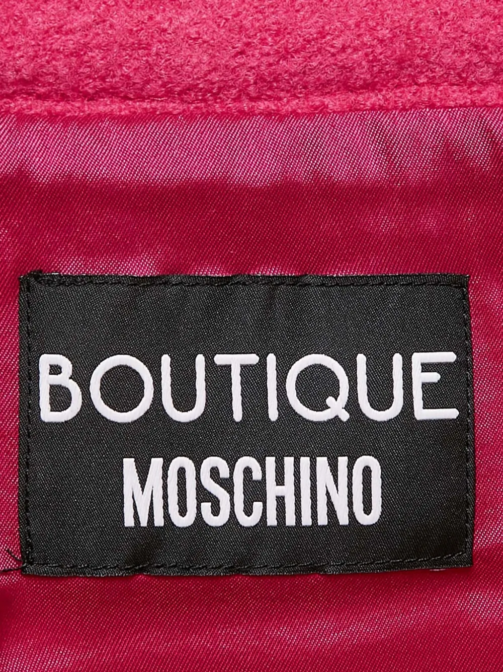 Pre-owned Moschino Wool Embellishment Skirt In Pink
