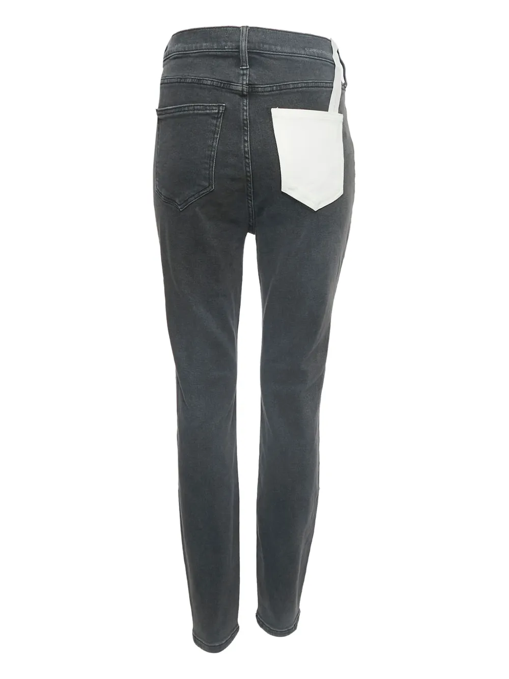 Pre-owned Current Elliott Pocketed Straight Jeans In Grey
