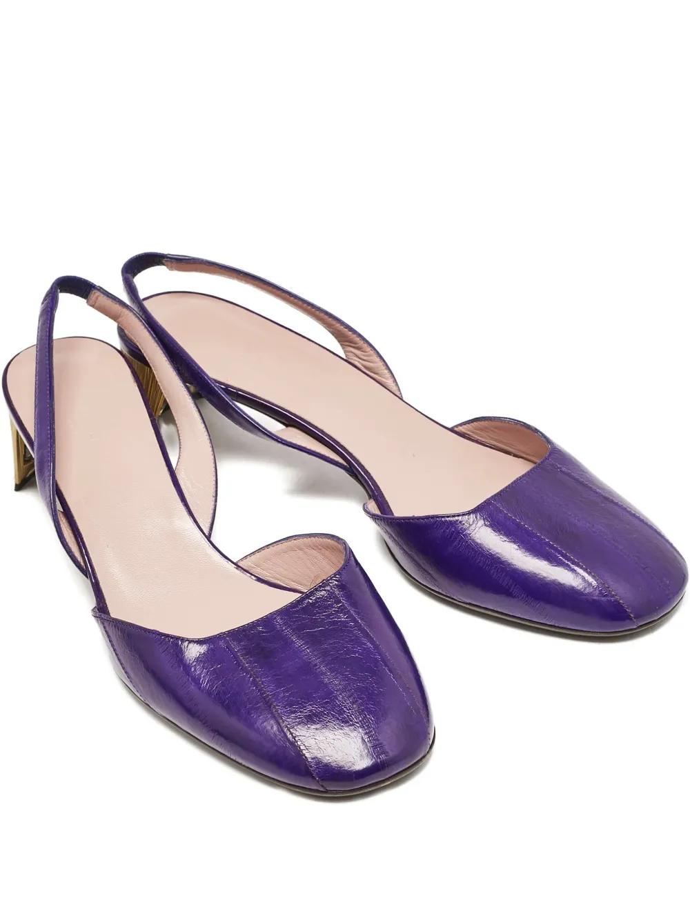 Gucci Pre-Owned Slingback-Pumps aus Leder 50mm - Violett