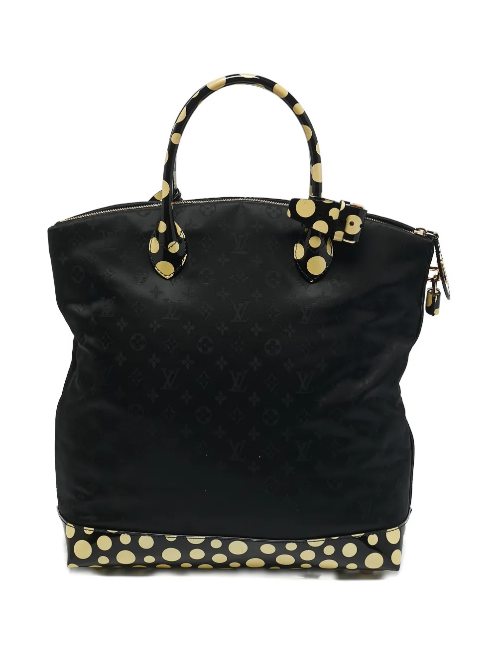Pre-owned Louis Vuitton X Yayoi Kusama Lock It Tote Bag In Black