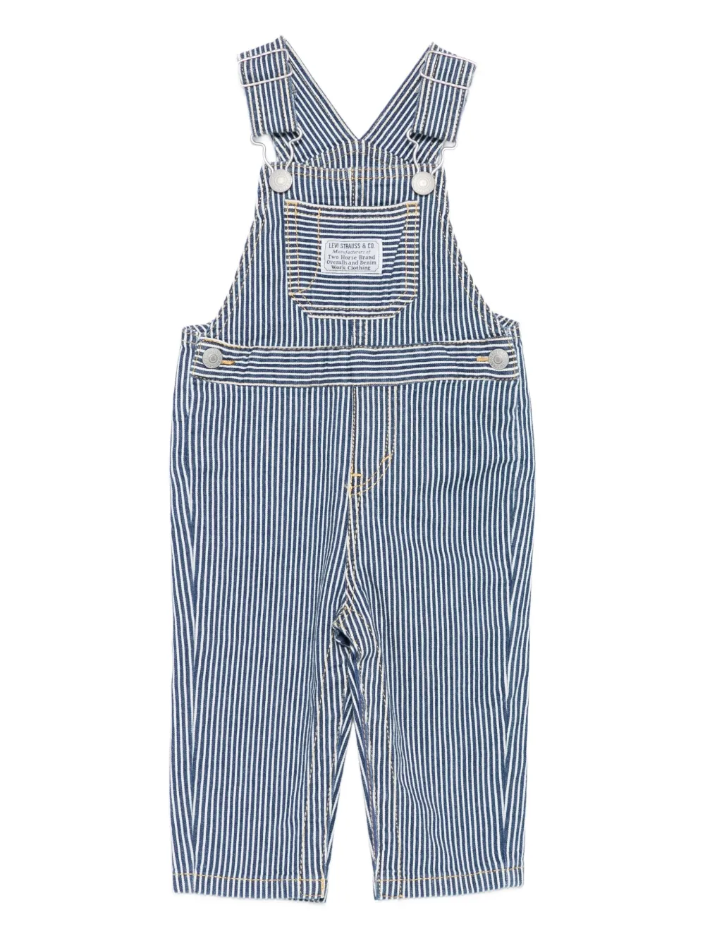 Levi's Kids striped dungarees Blauw