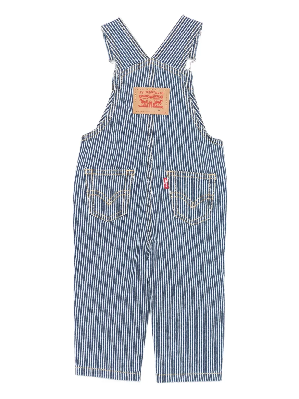 Levi's Kids striped dungarees Blauw