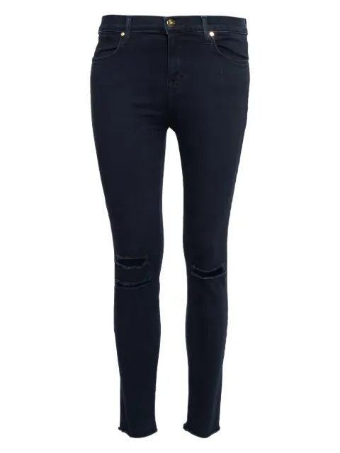 J Brand distressed buttoned slim-fit jeans
