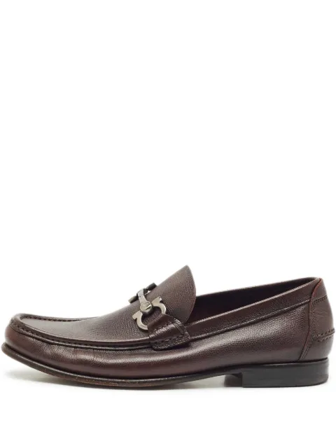 Ferragamo Pre-Owned Gancini leather loafers