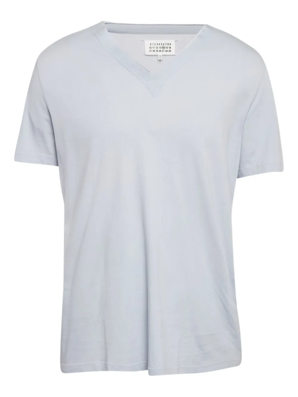 Maison Martin Margiela Pre-Owned V-neck cotton T-shirt | Blue | Image 1