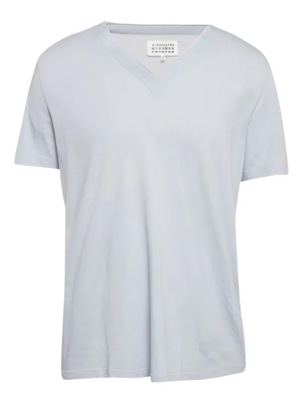 Maison Martin Margiela Pre-Owned Vネック Tシャツ | ブルー 