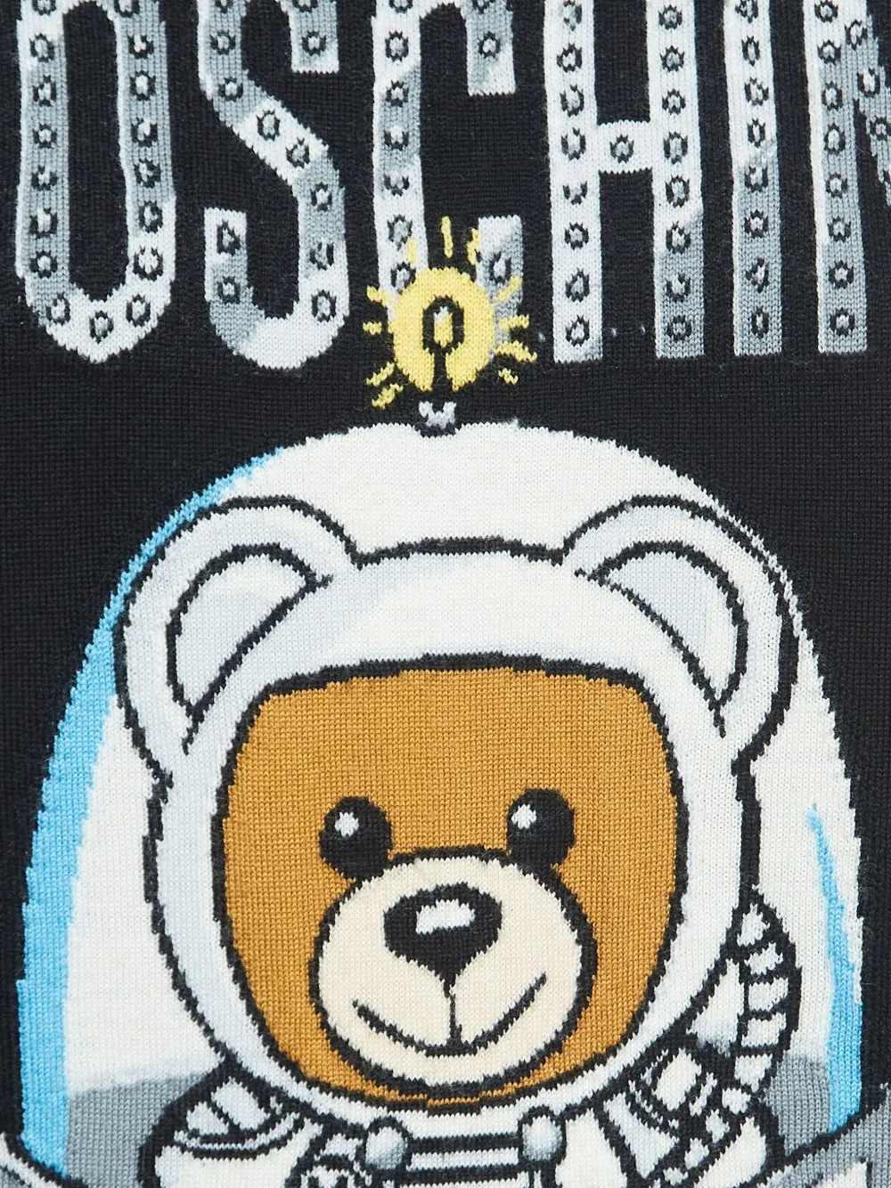 Pre-owned Moschino Teddy Bear Sweater In Black