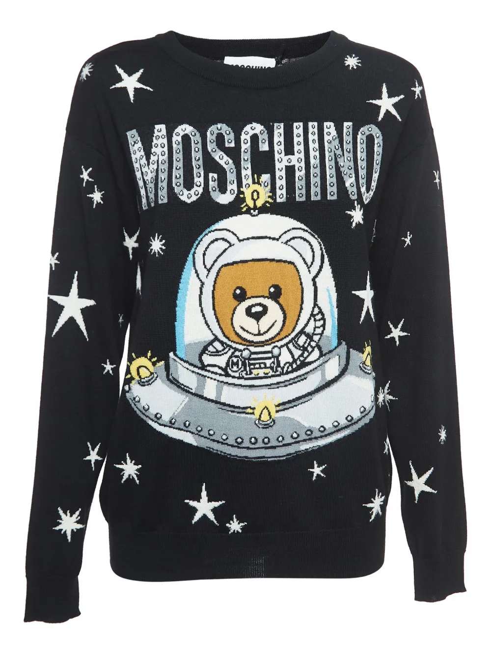 Pre-owned Moschino Teddy Bear Sweater In Black