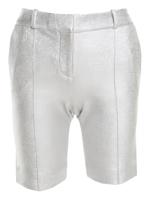 DVF Diane von Furstenberg shorts de vestir metalizados