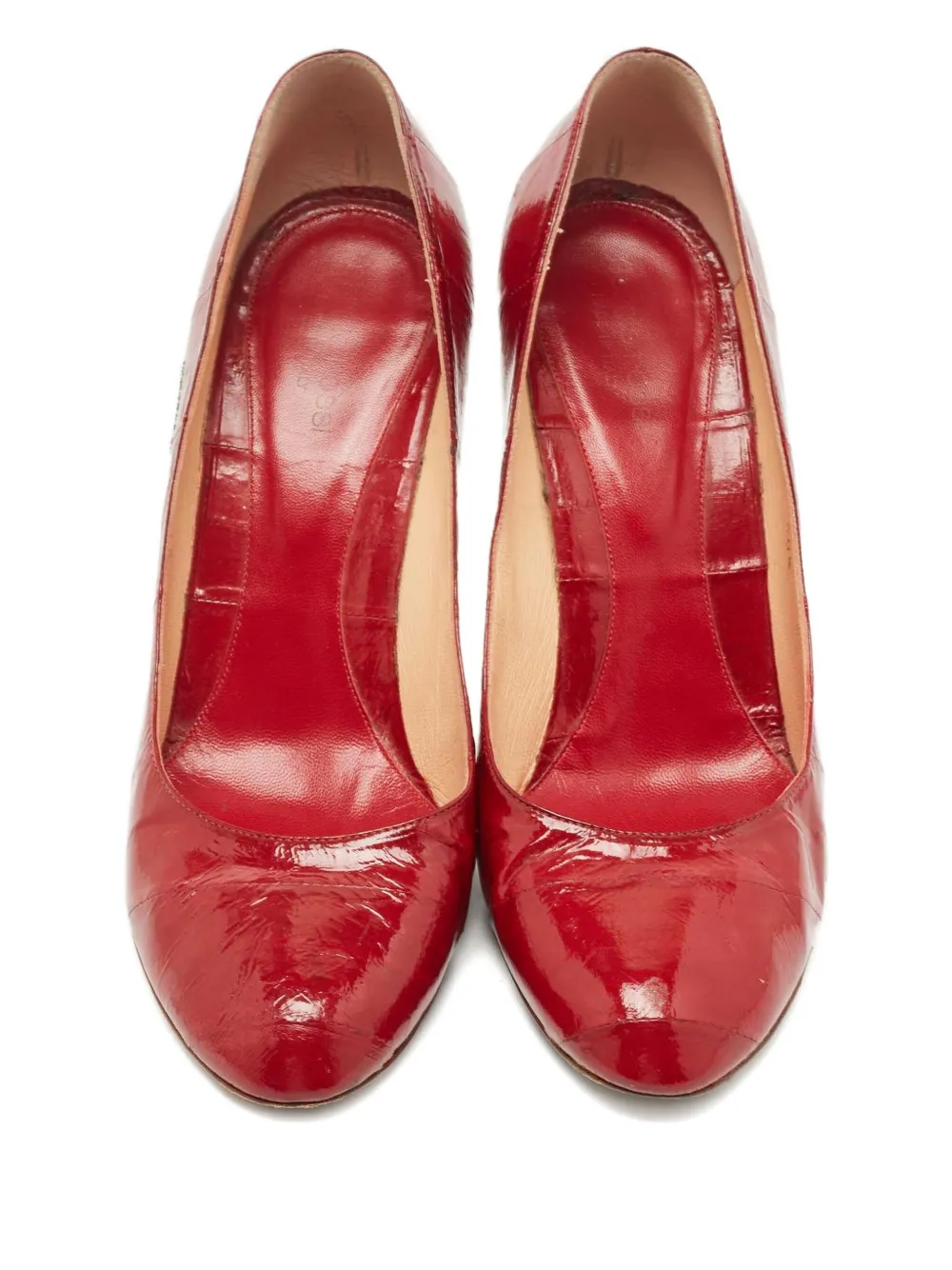 Sergio Rossi Vintage Leren pumps - Rood