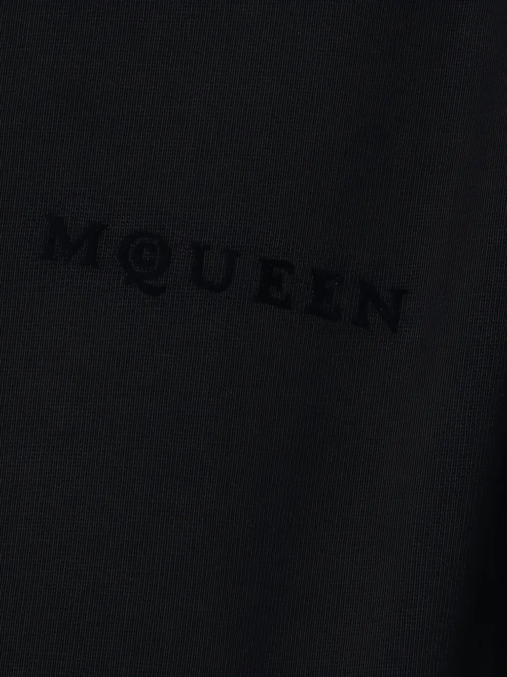 Alexander Mcqueen Zip-up Cotton Hoodie In Black