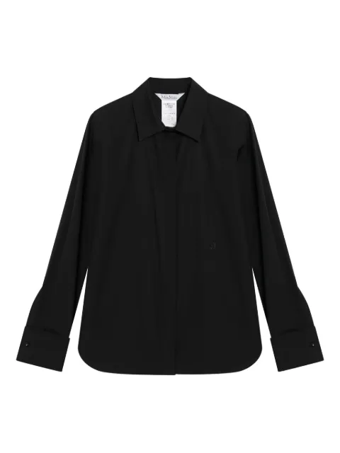 Max Mara embroidered-logo long-sleeve shirt