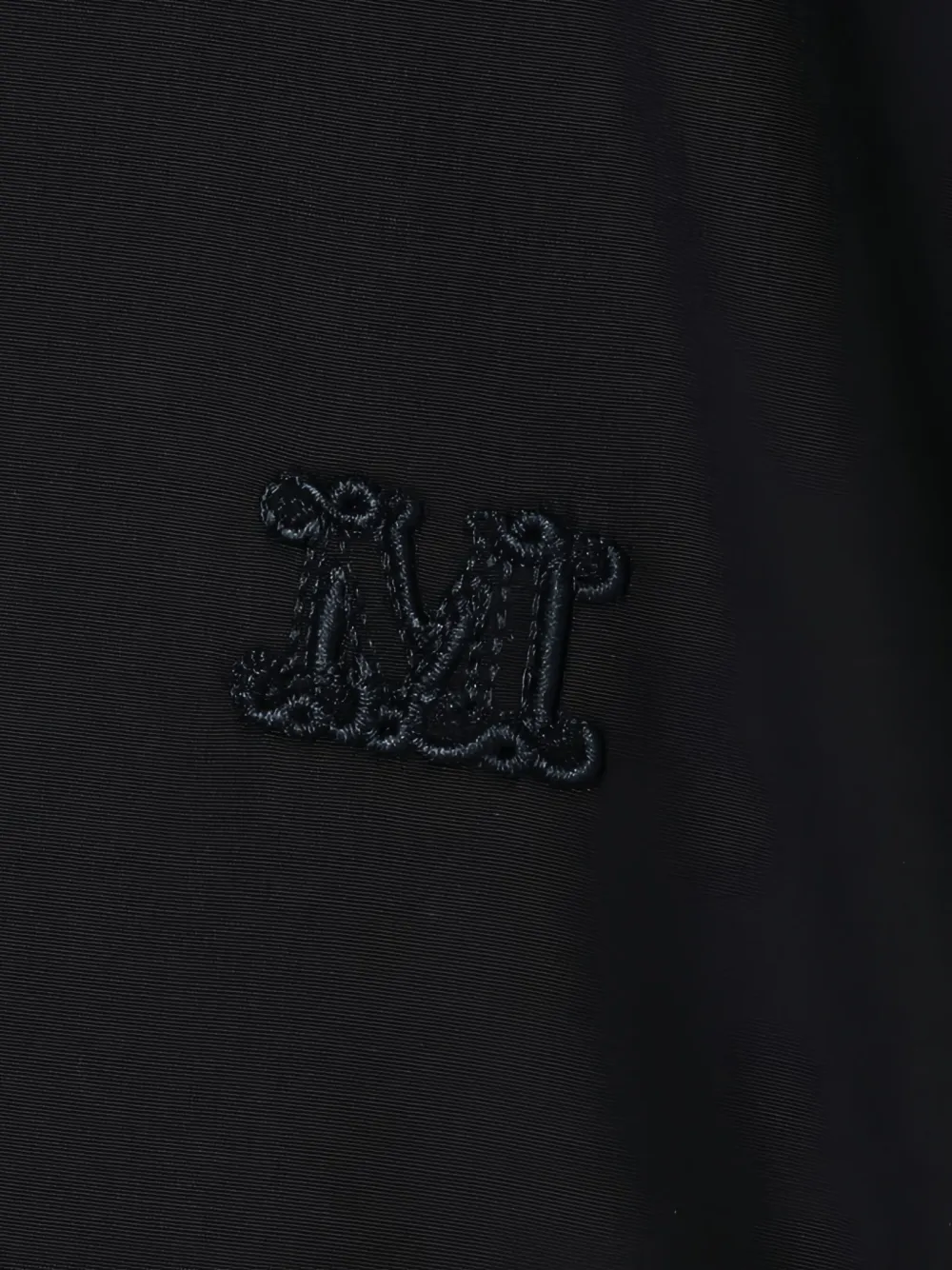 Max Mara Blouse met geborduurd logo Zwart