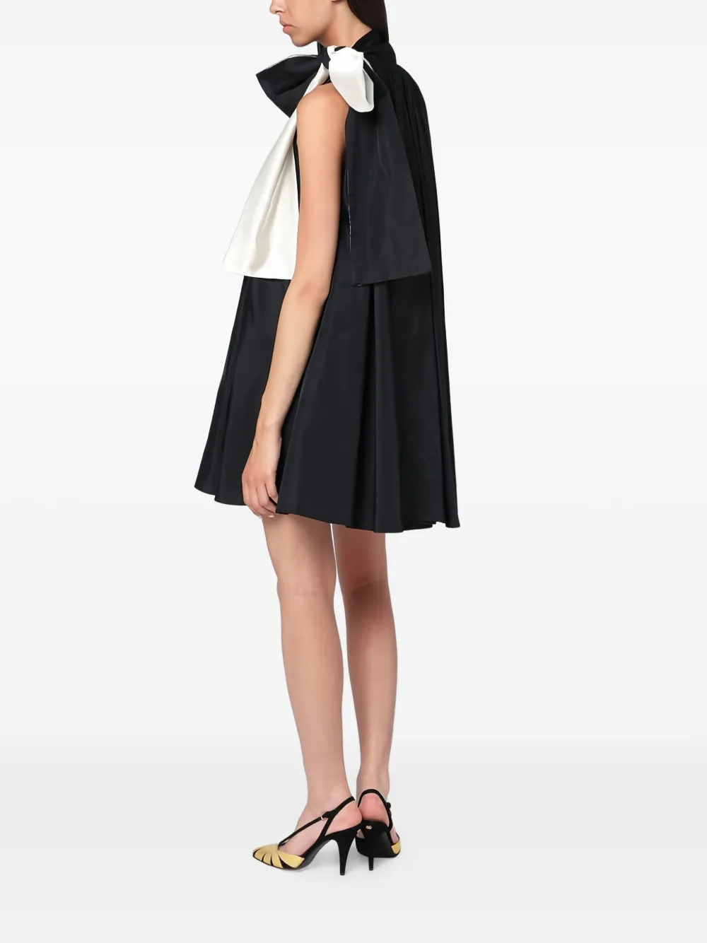 Max Mara Mini-jurk met strikdetail Zwart