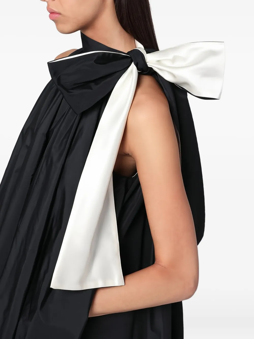 Max Mara Mini-jurk met strikdetail Zwart