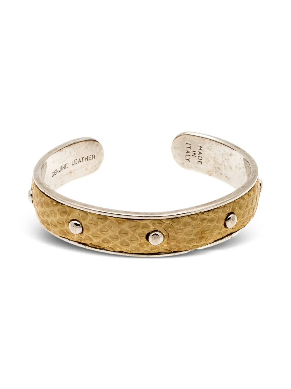 Tod's Vintage leather stud bracelet | Neutrals | Image 1