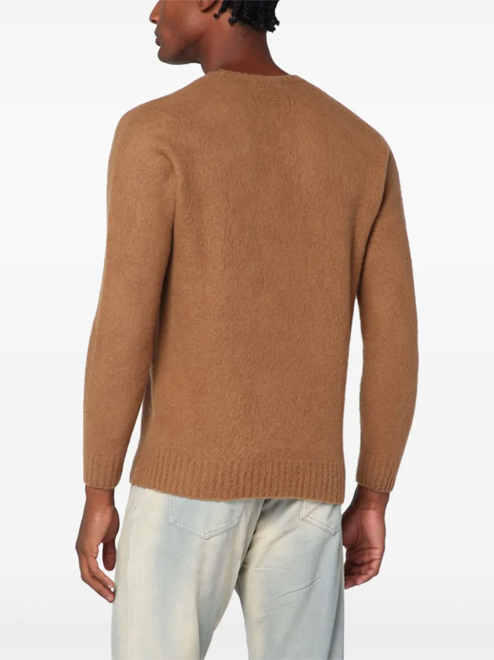 Drumohr Sweater met ronde hals Bruin