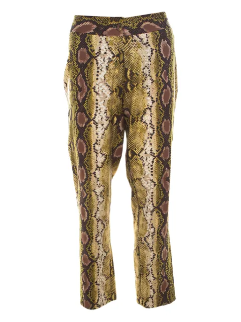 Michael Kors Vintage snakeskin-print trousers