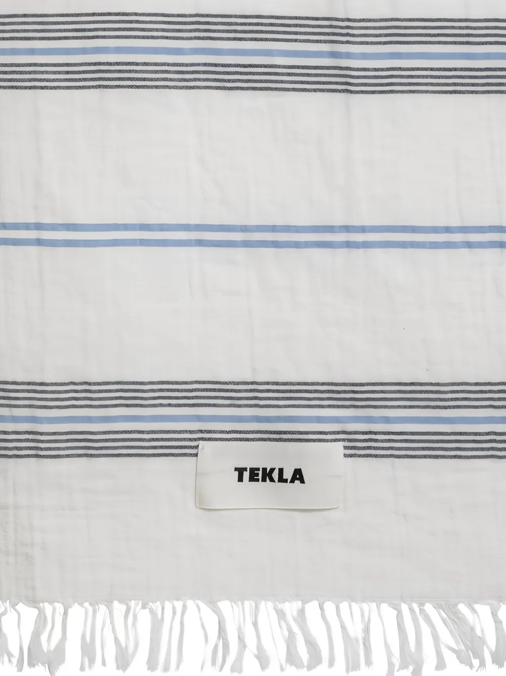 TEKLA Gestreepte handdoek met franje VS