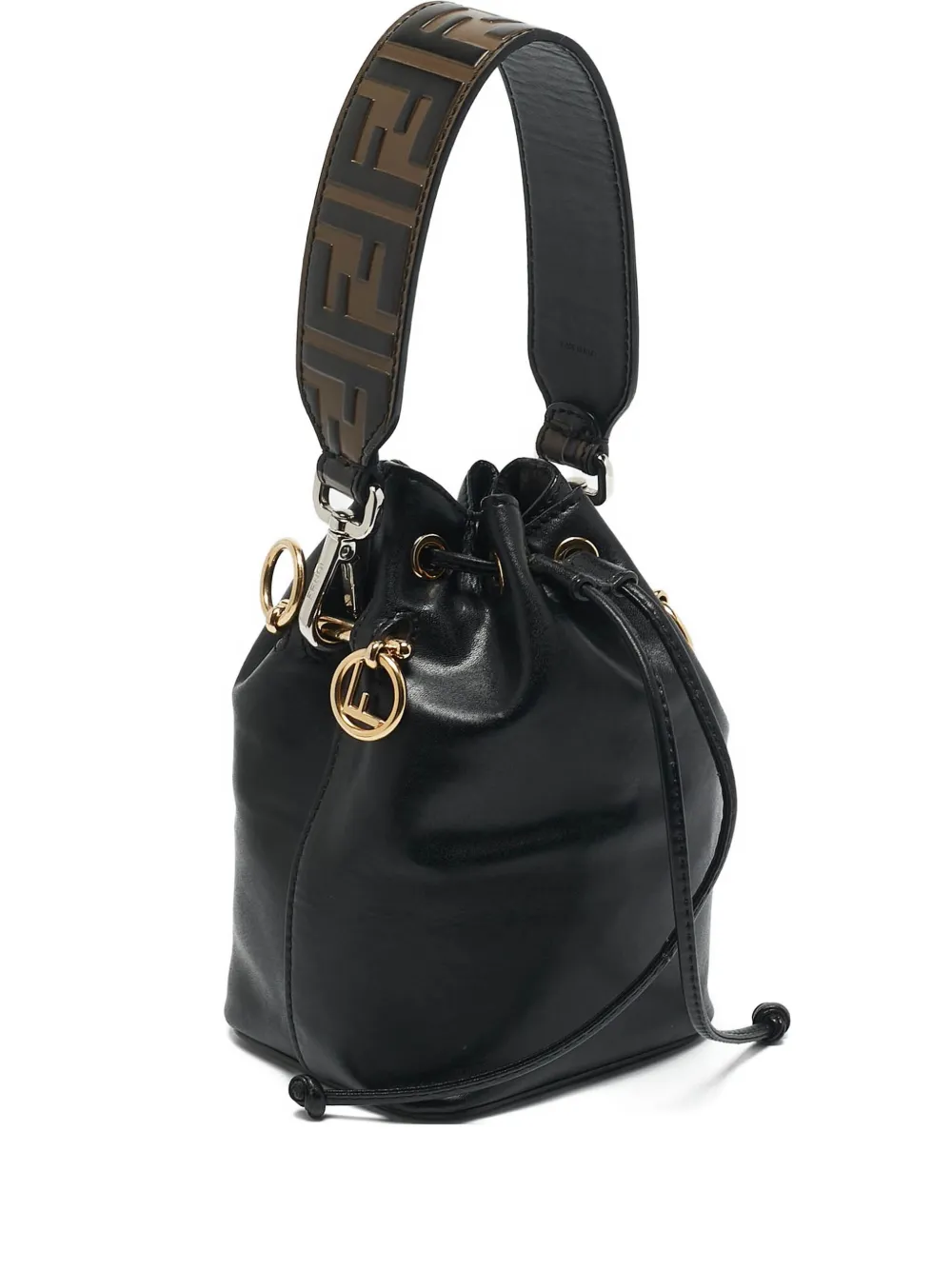 Fendi Pre-Owned Borsa a secchiello in pelle - Nero