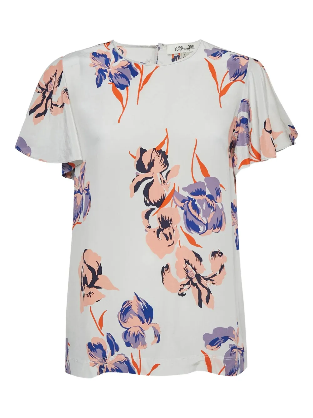 Diane Von Furstenberg Vintage pre-owned floral-print T-shirt | White | Image 1