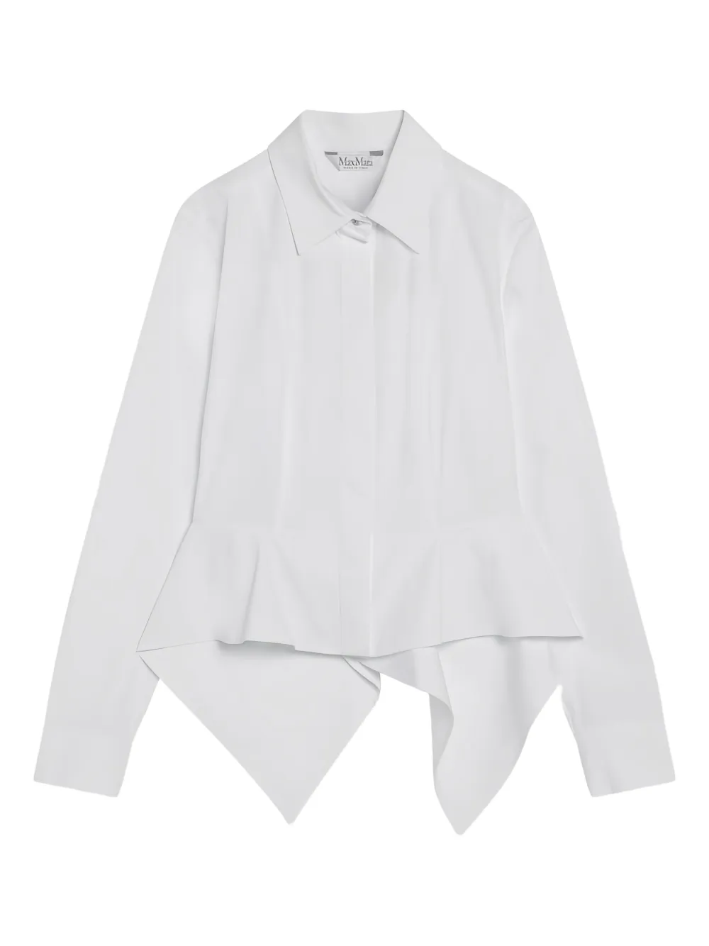 Max Mara ロングスリーブ シャツ - ホワイト Max Mara ロングスリーブ シャツ - ホワイト