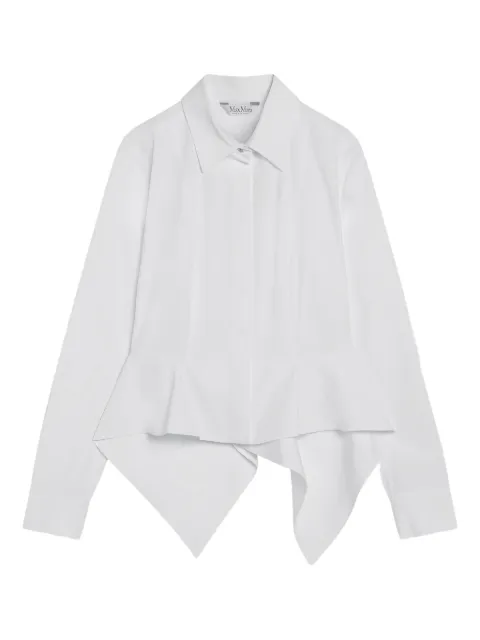 Max Mara logo-button long-sleeve shirt
