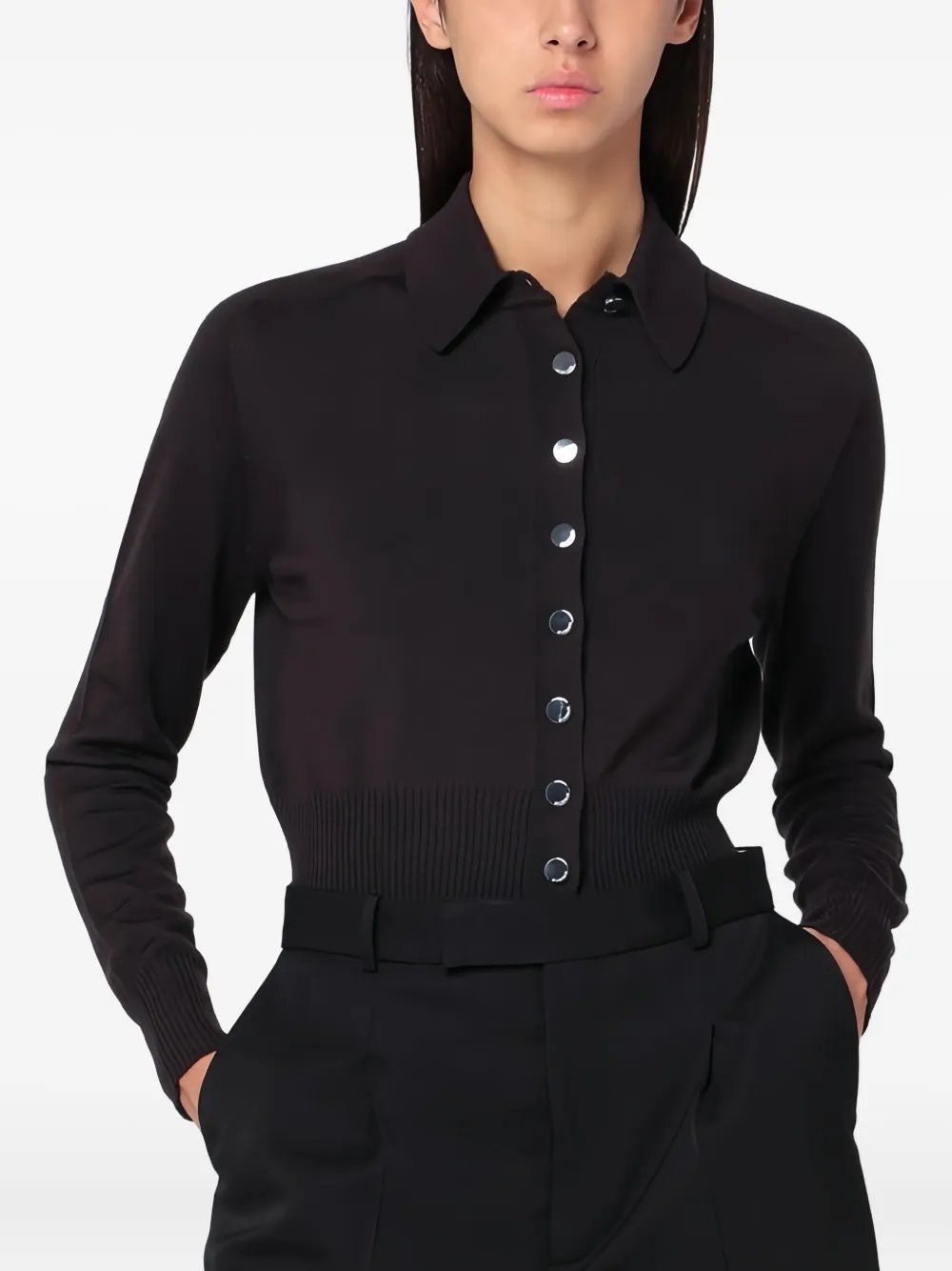  Sportmax Button-fastening Cardigan - 006 Brown 