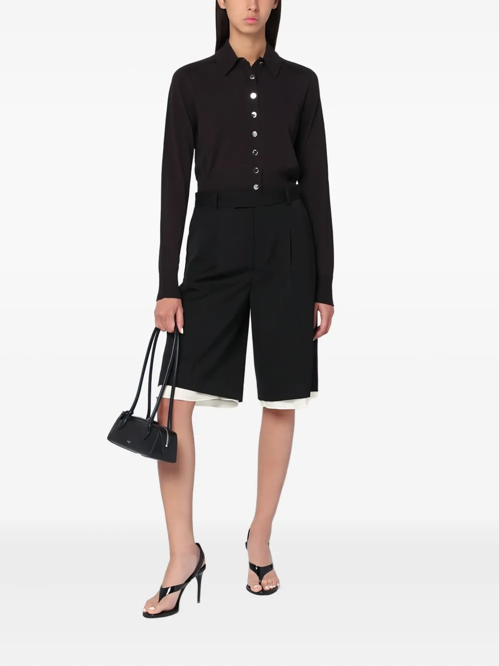  Sportmax Button-fastening Cardigan - 006 Brown 