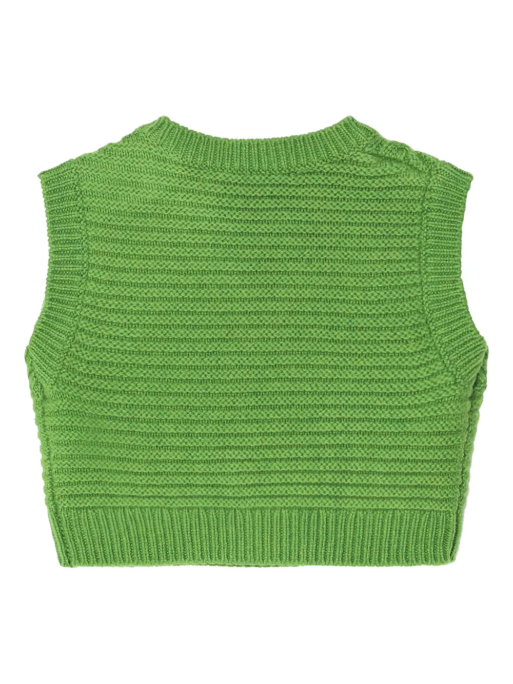 Bonpoint Kabelgebreide bodywarmer Groen
