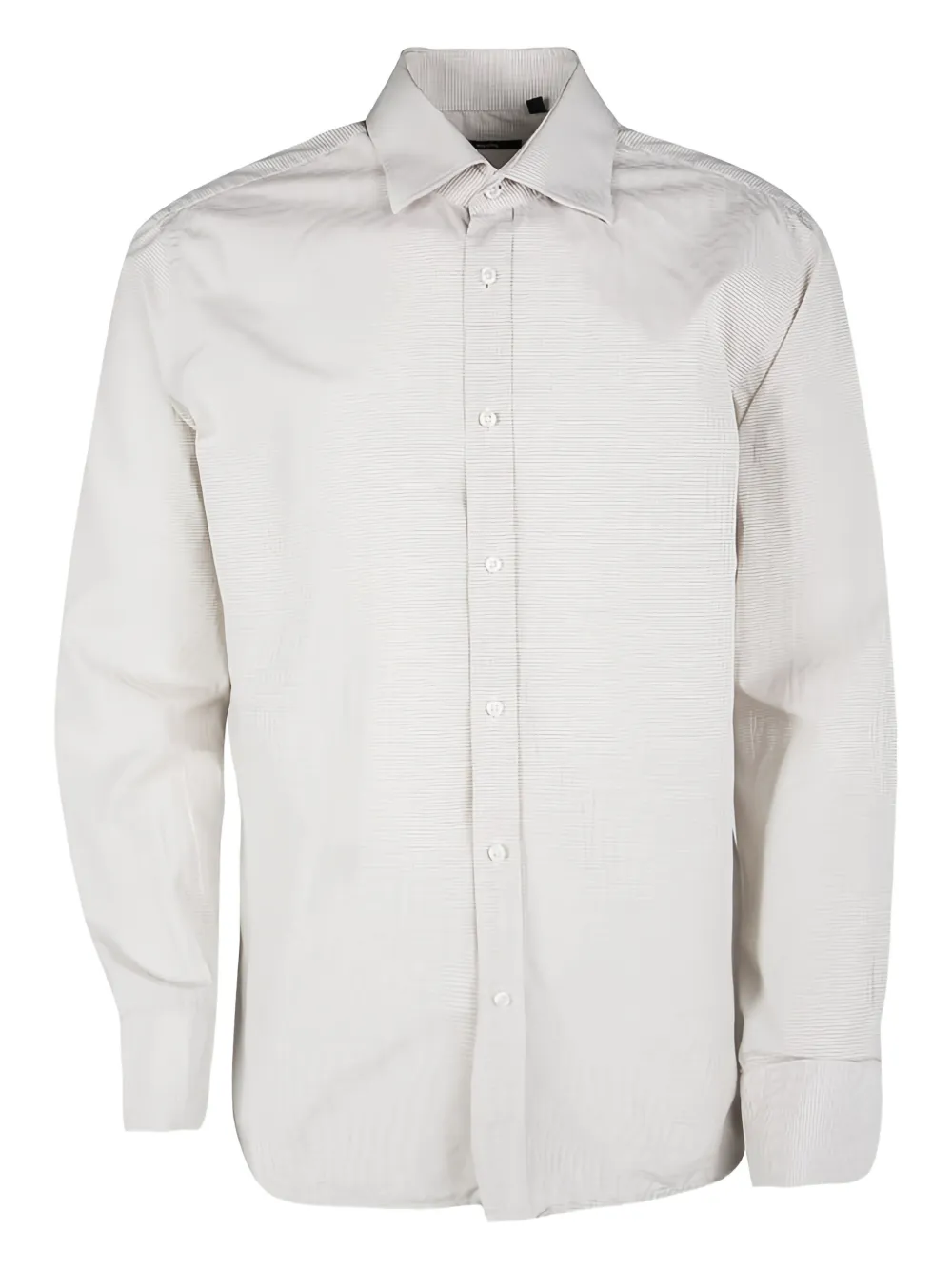 BOSS long-sleeve cotton shirt | White | Image 1