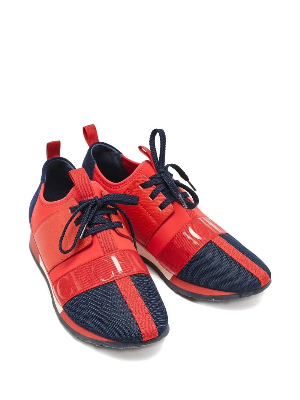 Carolina Herrera Vintage Leren suède sneakers - Rood