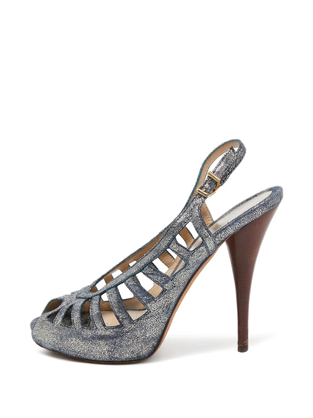 Fendi Pre-Owned Pumps con cinturino posteriore 110mm - Blu