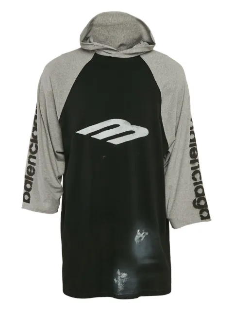 Balenciaga Pre-Owned logo-print cotton hoodie 
