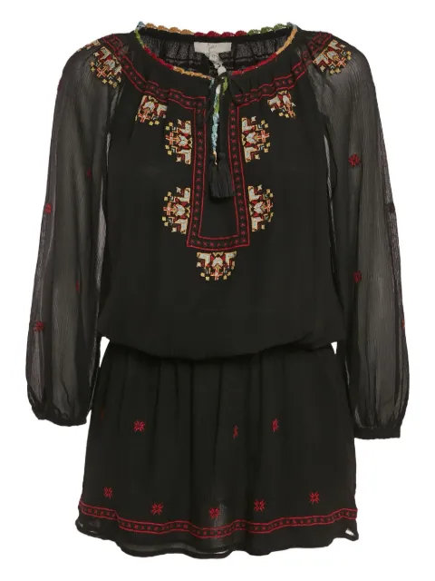 Joie embroidered silk dress
