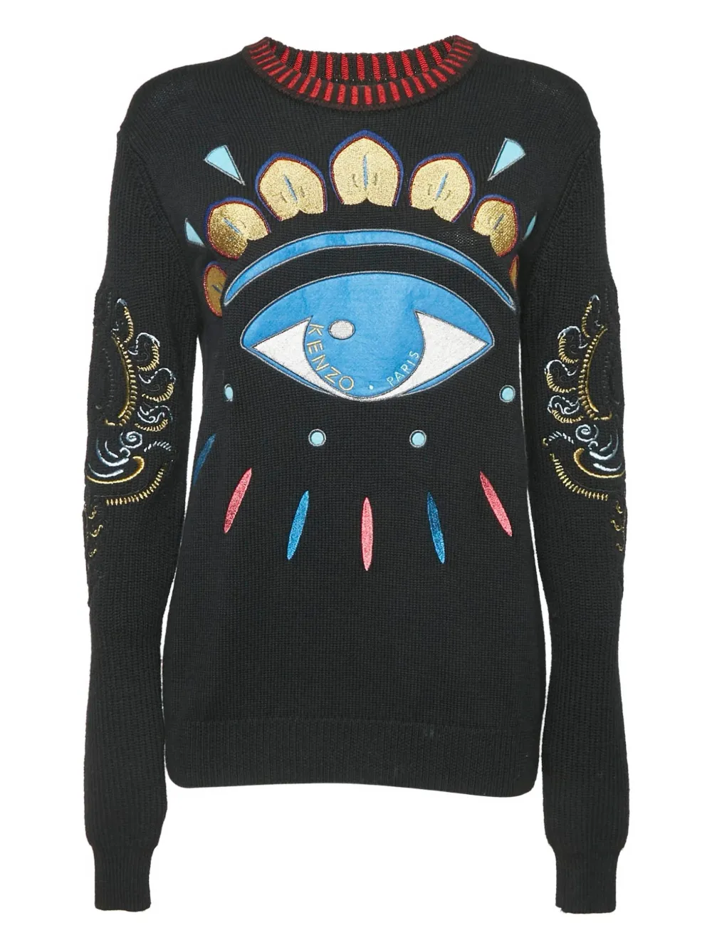 Kenzo Pre-Owned eye-motif wool sweater | Black | Image 1