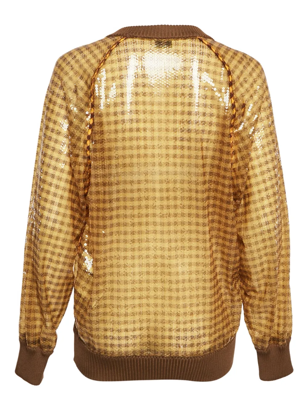 Fendi Pre-Owned sequin gingham-pattern sweatshirt | Image 2