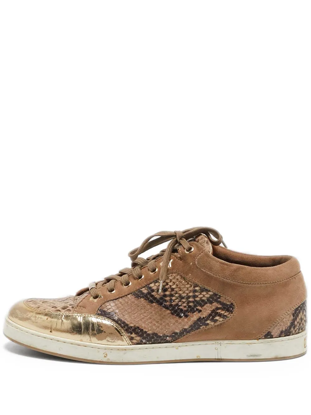 Jimmy Choo Pre-Owned python suede sneakers | Brown | Image 1