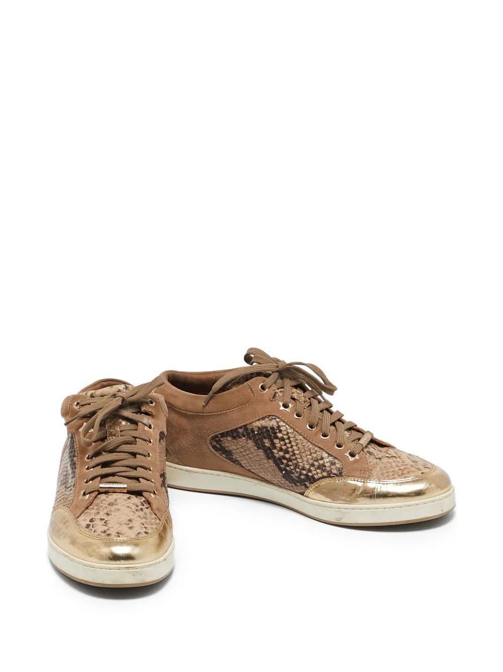 Jimmy Choo Pre-Owned python suede sneakers | Image 2