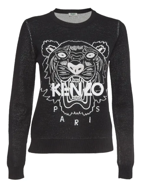 Kenzo Pre-Owned Tiger-embroidered sweater