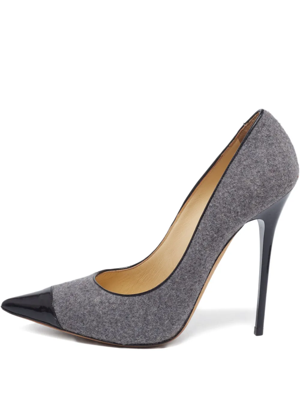Jimmy Choo Pre-Owned Pumps con punta verniciata 125mm - Grigio