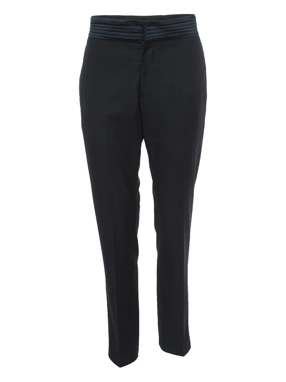 Emporio Armani Pre-Owned satin-waistband trousers | Black | Image 1