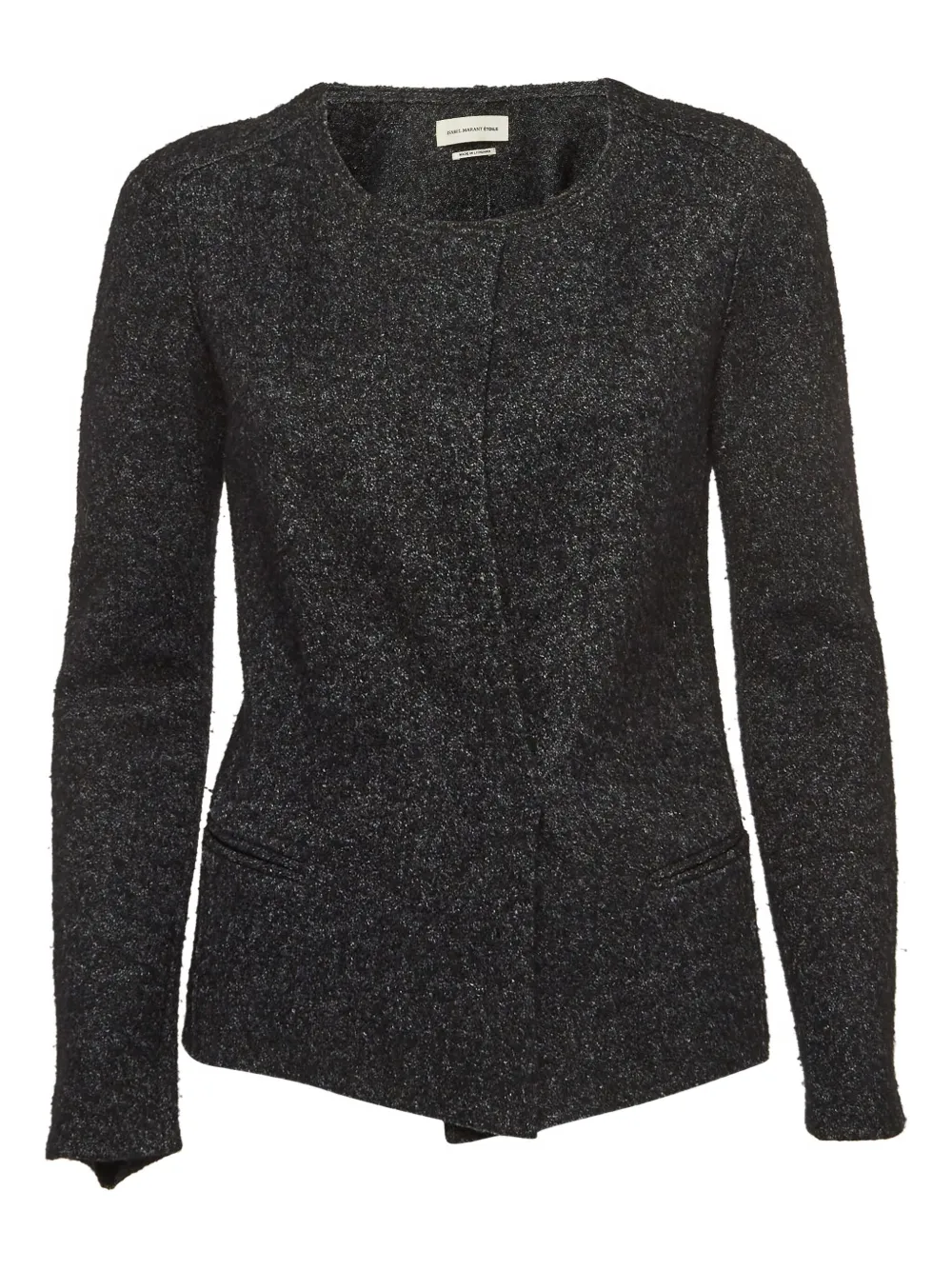 Pre-owned Isabel Marant Vintage Tweed Cardigan In Black