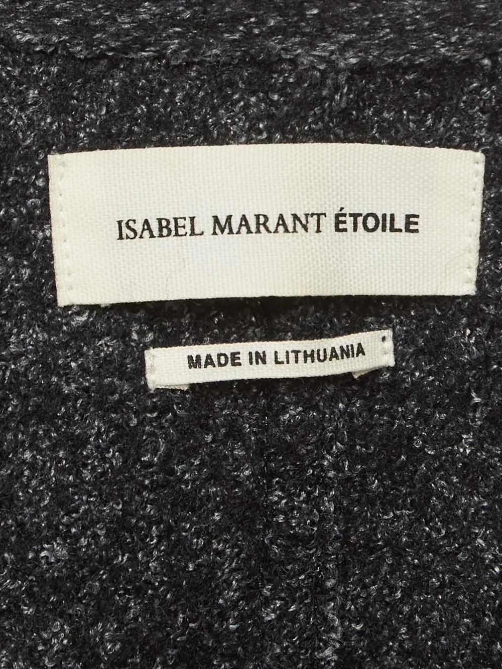 Pre-owned Isabel Marant Vintage Tweed Cardigan In Black
